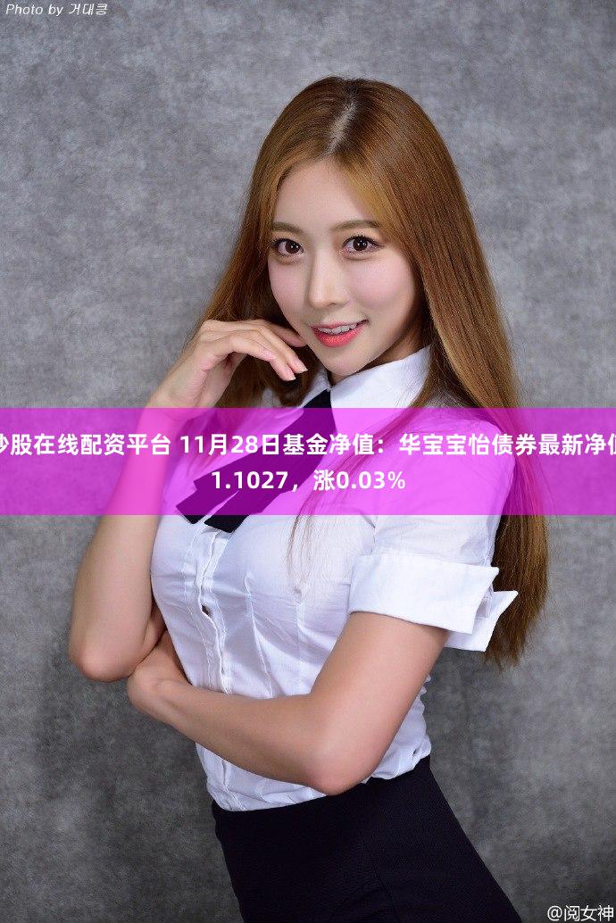 炒股在线配资平台 11月28日基金净值：华宝宝怡债券最新净值1.1027，涨0.03%